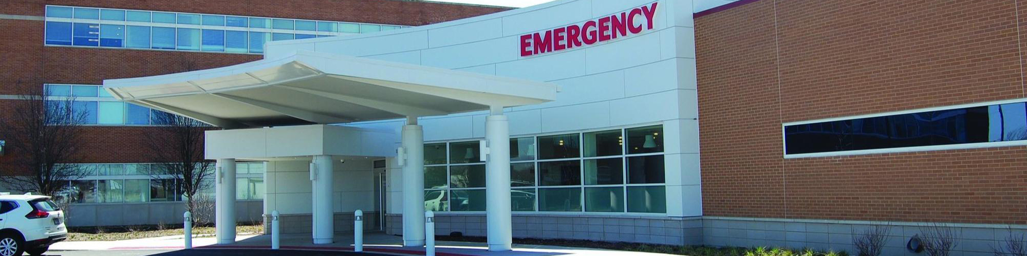 Healthcare facility exterior.